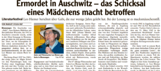 Beeindruckende Lesung im Rahmen des Literaturfestivals Nordschwaben